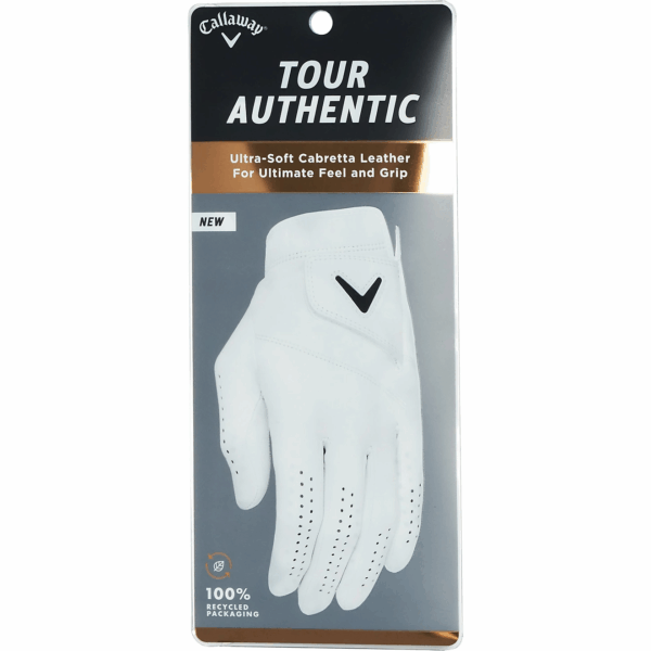 Callaway Men's Tour Authentic Cadet Glove - Left Hand - White - Image 3