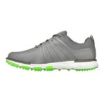 SKECHERS Men's Elite Tour SL MD Spikeless Golf Shoes - Grey/Lime - Image 2