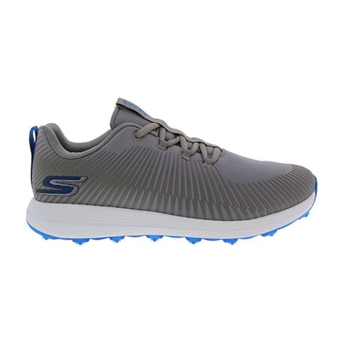 214021-gybl-max-bolt_2.jpg SKECHERS Men's Max Bolt MD Spikeless Golf Shoes - Grey/Blue - Image 1
