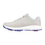 SKECHERS Men's Torque 2 MD Spiked Golf Shoes - Gray/Blue - Image 3