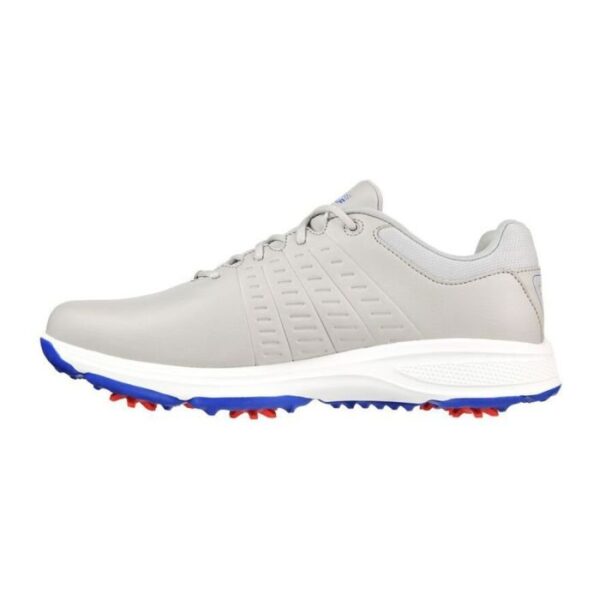 SKECHERS Men's Torque 2 MD Spiked Golf Shoes - Gray/Blue - Image 3