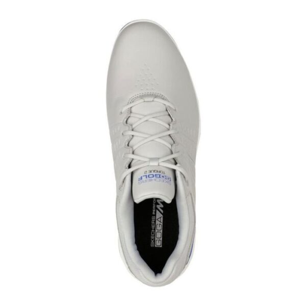 SKECHERS Men's Torque 2 MD Spiked Golf Shoes - Gray/Blue - Image 5