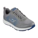 SKECHERS Men's Elite 5 Sport MD Spikeless Golf Shoes - Gray/Blue - Image 2
