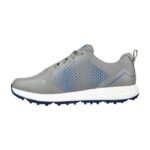 SKECHERS Men's Elite 5 Sport MD Spikeless Golf Shoes - Gray/Blue - Image 3