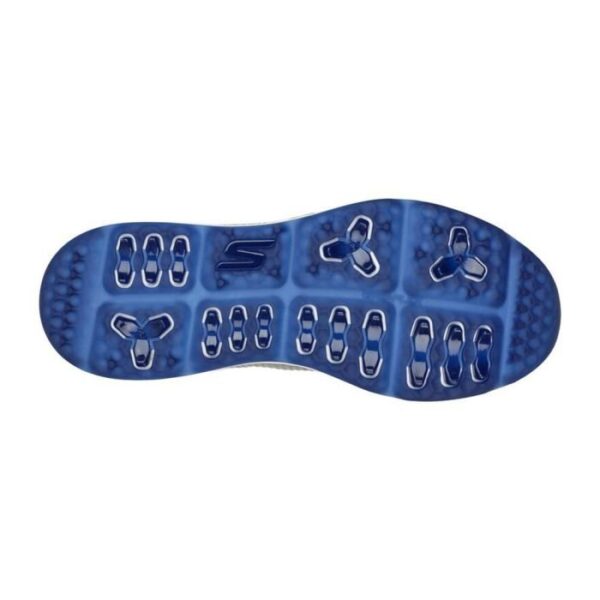 SKECHERS Men's Elite 5 Sport MD Spikeless Golf Shoes - Gray/Blue - Image 5