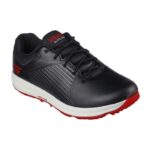 SKECHERS Men's Elite 5 GF MD Spikeless Golf Shoes - Black/Red - Image 5