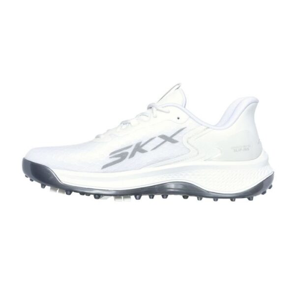 SKECHERS Men's Blade GF Slip-Ins MD Spiked Golf Shoes - White - Image 4