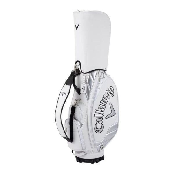 Callaway Exia Cart Bag-White/Silver - Image 3
