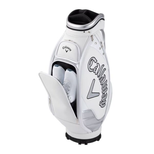Callaway Exia Cart Bag-White/Silver - Image 4