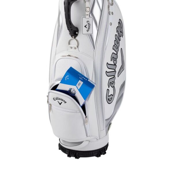 Callaway Exia Cart Bag-White/Silver - Image 5