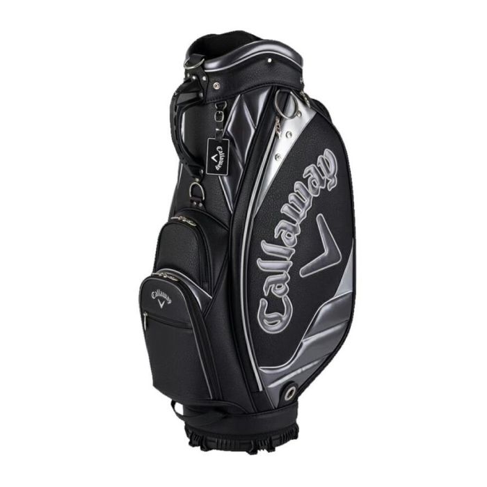 5124293_1.jpg Callaway Exia Cart Bag-Black/Silver - Image 1