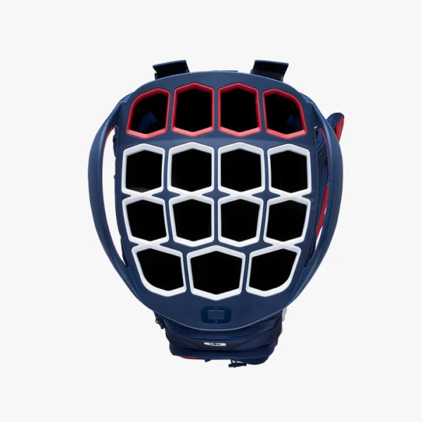 OGIO WOODE CART GOLF BAG RED/WHITE/BLUE - Image 2