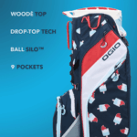 OGIO WOODE HYBRID STAND GOLF BAG ROCKET POP - Image 2