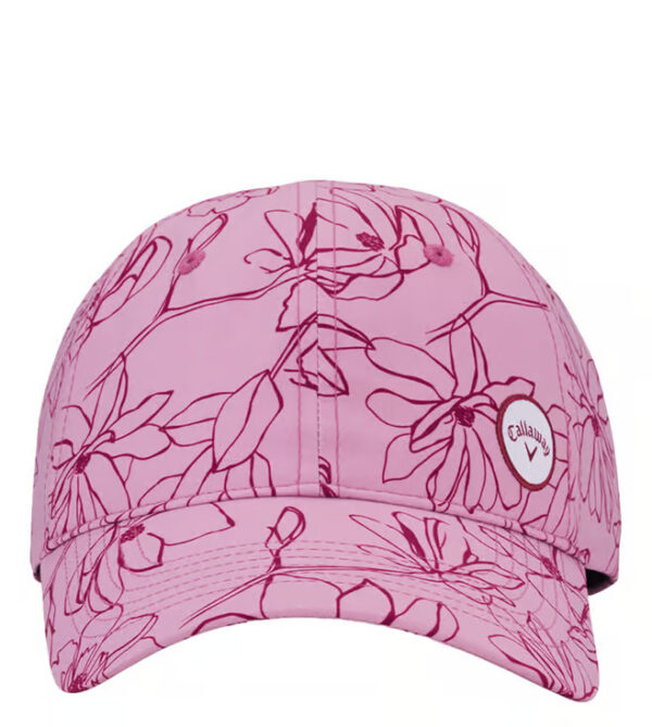 Callaway Golf Hightail Pink Printed Medium Baseball Cap - Image 4