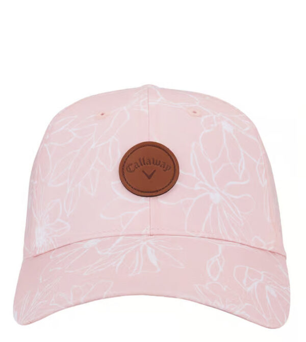 Callaway Golf Heritage Twill Pink Cotton Printed Medium Baseball Cap - Image 4