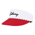 Callaway Golf Birdie Putt Rope Red & White Medium Visor Cap