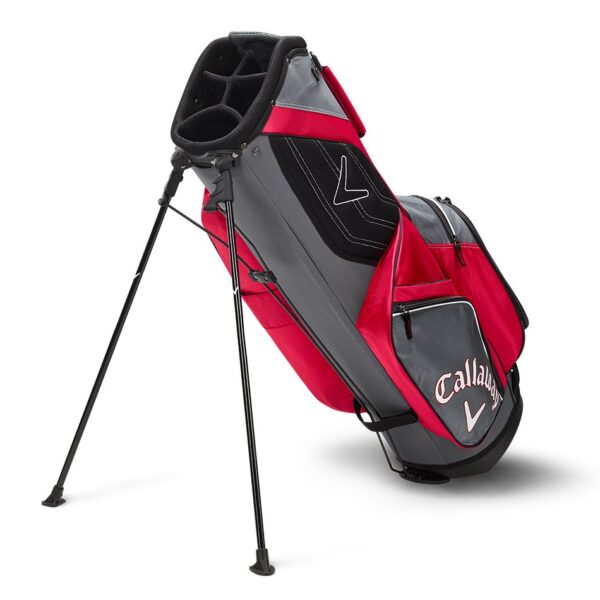 Callaway 2022 XSeries Stand Bag:RED/TITANIUM/WHITE - Image 2