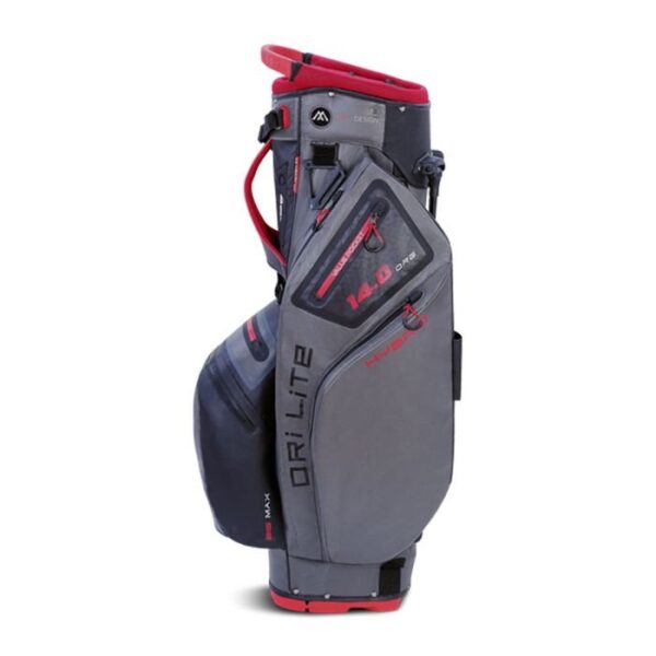Big Max Dri Lite Hybrid 2 Stand Bag-Red/Grey - Image 3