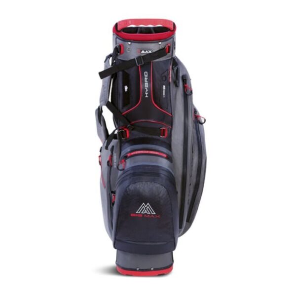 Big Max Dri Lite Hybrid 2 Stand Bag-Red/Grey - Image 4