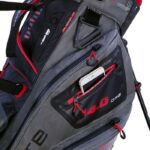 Big Max Dri Lite Hybrid 2 Stand Bag-Red/Grey - Image 7