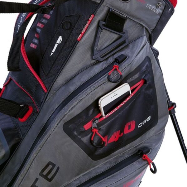 Big Max Dri Lite Hybrid 2 Stand Bag-Red/Grey - Image 7