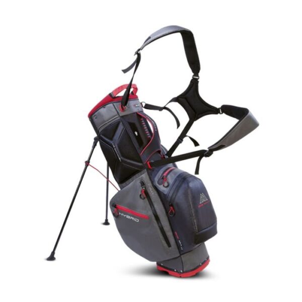 Big Max Dri Lite Hybrid 2 Stand Bag-Red/Grey - Image 8