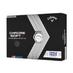 Callaway Chrome Soft X Triple Track Golf Balls - White