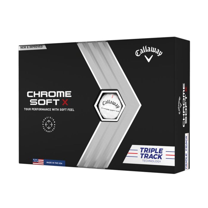 chrome-soft-x-triple-track-golf-balls_1 Callaway Chrome Soft X Triple Track Golf Balls - White - Image 1