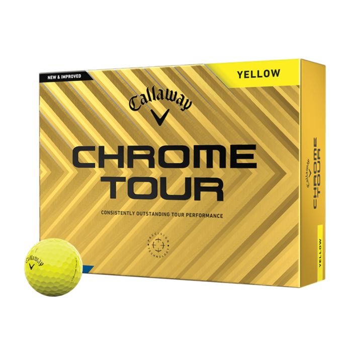 chrome-tour_10.jpg Callaway Chrome Tour Golf Balls - Yellow - Image 1