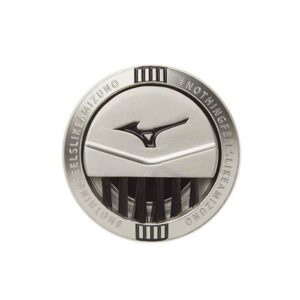 Mizuno Golf Balls Coin Marker with Brush: Silver