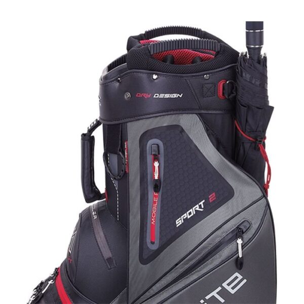 Big Max Dri Lite Sport 2 Cart Bag-Charcoal - Image 6