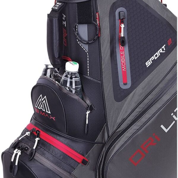 Big Max Dri Lite Sport 2 Cart Bag-Charcoal - Image 9