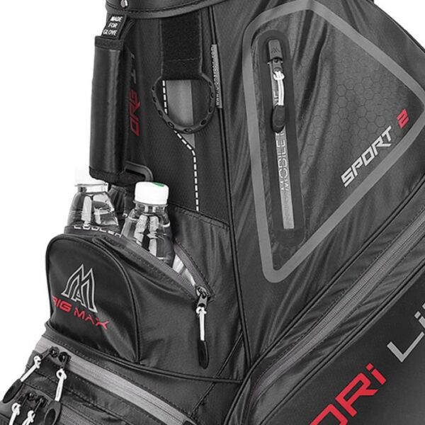 Big Max Dri Lite Sport 2 Cart Bag-Black - Image 8