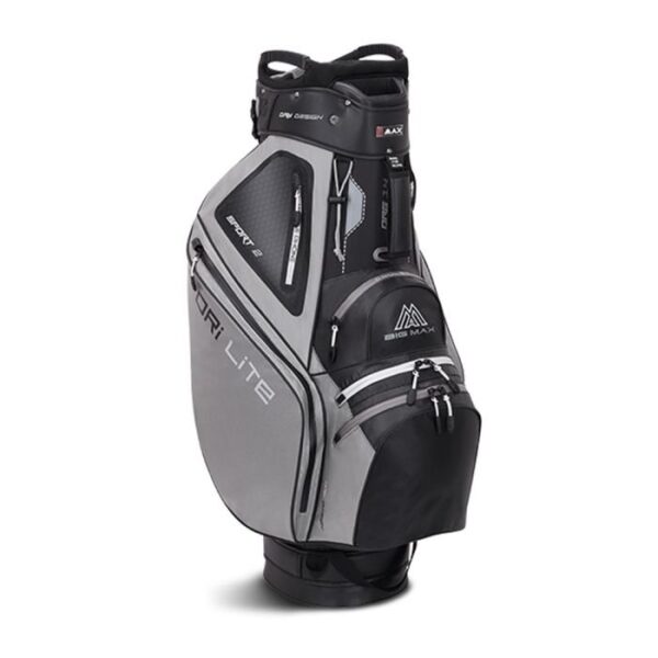 Big Max Dri Lite Sport 2 Cart Bag-Black/Grey - Image 3