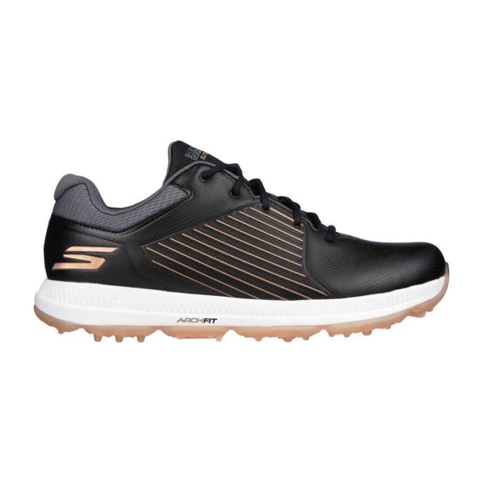 golf-elite-5-womens_5.jpg SKECHERS Women's Elite 5 GF MD Spikeless Golf Shoes - Black/Rose Gold - Image 1