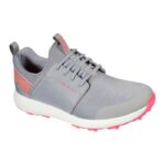 SKECHERS Women's Max Sport MD Spikeless Golf Shoes – Grey/Coral - Image 2