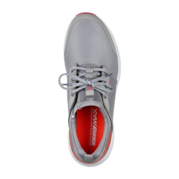 SKECHERS Women's Max Sport MD Spikeless Golf Shoes – Grey/Coral - Image 3