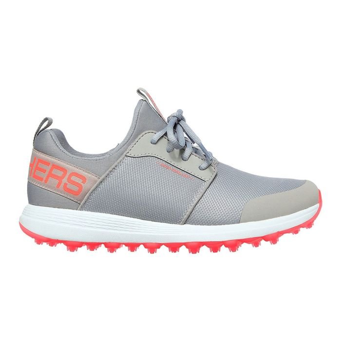 golf-max-sport-womens_5.jpg SKECHERS Women's Max Sport MD Spikeless Golf Shoes – Grey/Coral - Image 1