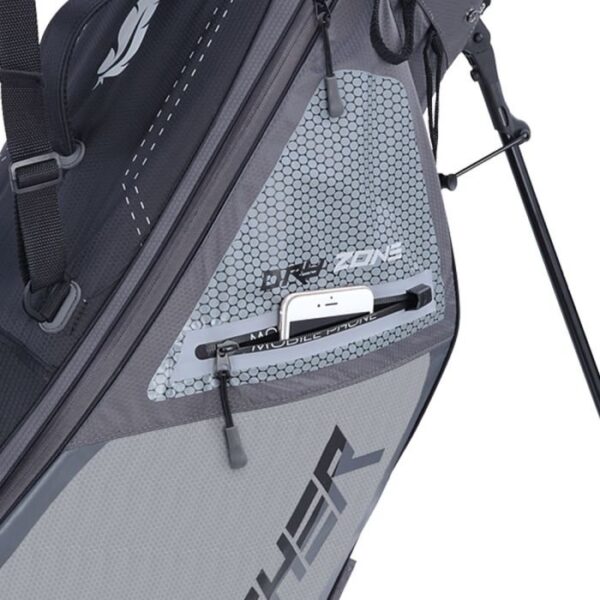 Big Max Dri Lite Feather Stand Bag-Black/Grey - Image 7