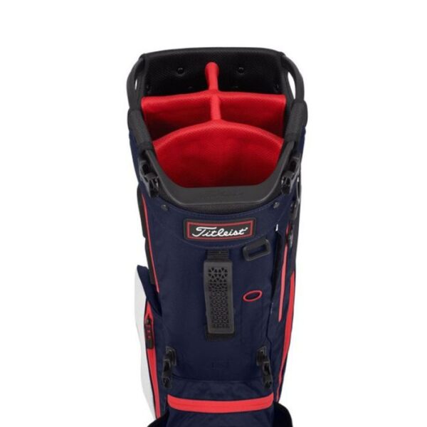 TITLEIST Hybrid 5 Stand Bag-Navy/Red/White - Image 3