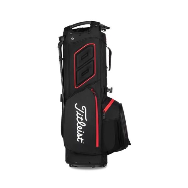 TITLEIST Hybrid 5 Stand Bag-Black/Red - Image 2