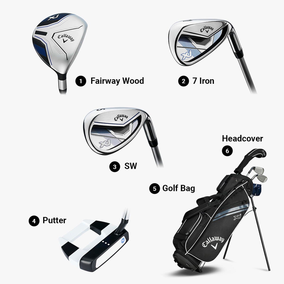 Callaway XJ- Junior Golf Set-Level1 - Golf Mart India