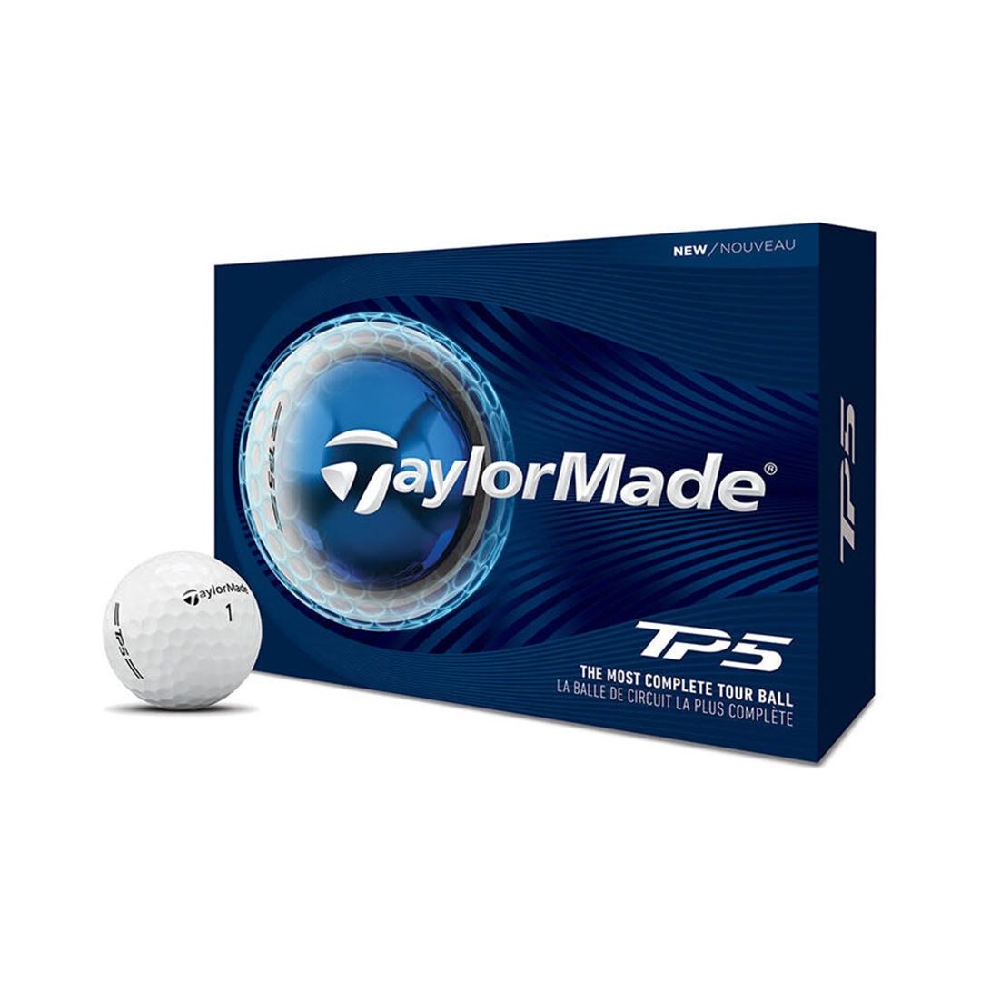 m10379_zoom_d Taylormade TP5 Golf Balls - White - Image 1