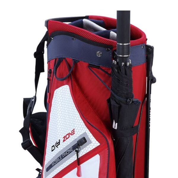 Big Max Dri Lite Feather Stand Bag-Blue/Red/White - Image 6