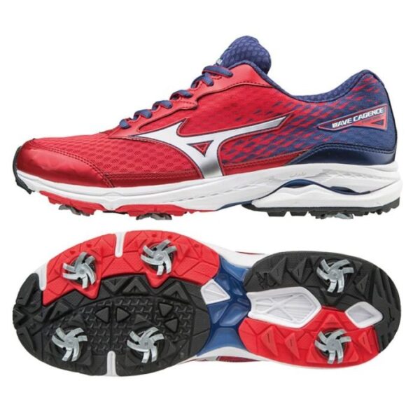 MIZUNO WAVE CADENCE GOLF SHOE'S-RED/BLUE - Image 3