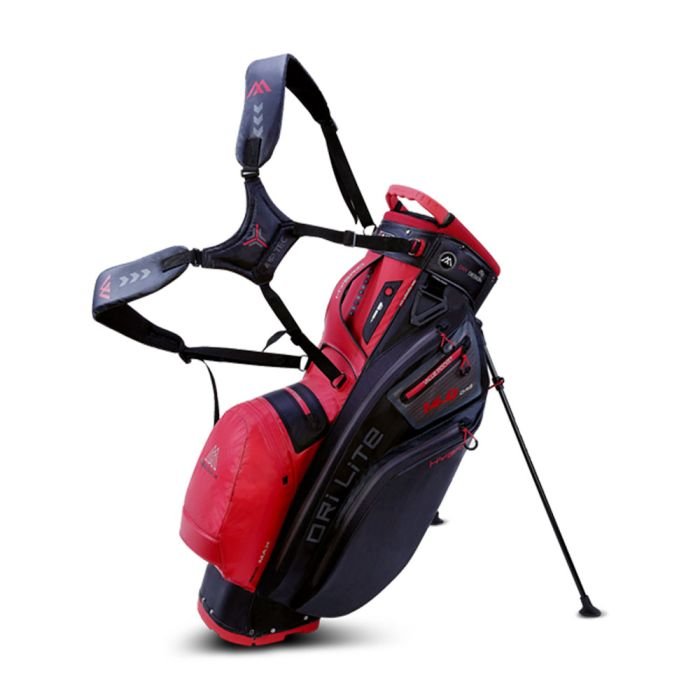 red-black_6_1.jpg Big Max Dri Lite Hybrid 2 Stand Bag-Red/Black - Image 1