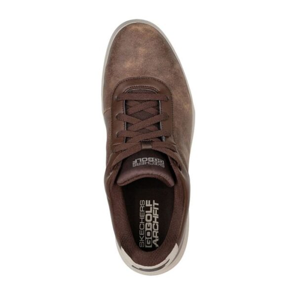 SKECHERS Men's Drive 5 LX MD Spikeless Golf Shoes - Brown - Image 2