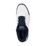 SKECHERS Men's Elite Tour SL MD Spikeless Golf Shoes - White/Navy - Image 2