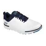 SKECHERS Men's Elite Tour SL MD Spikeless Golf Shoes - White/Navy - Image 3
