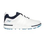SKECHERS Men's Elite Tour SL MD Spikeless Golf Shoes - White/Navy